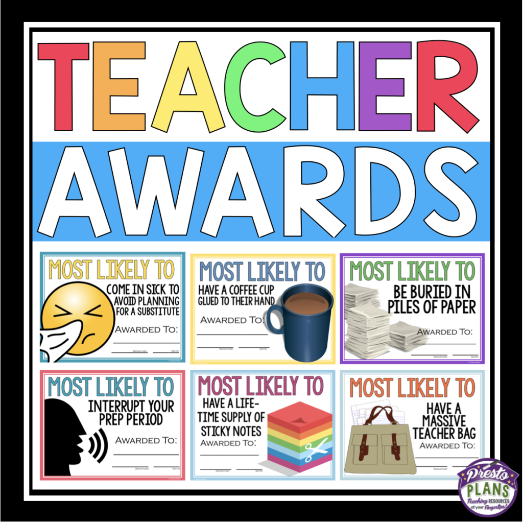 Teacher Staff Most Likely To Awards