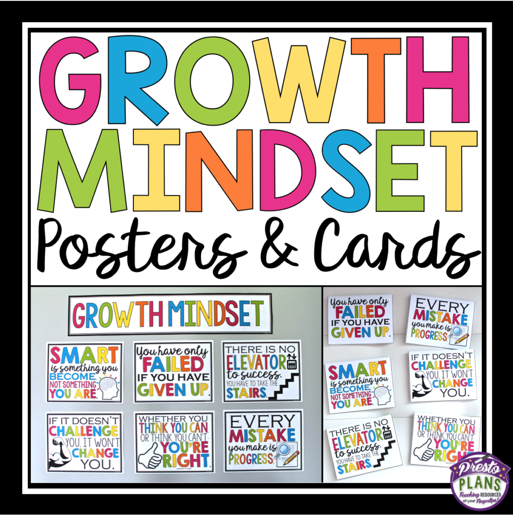 GROWTH MINDSET POSTERS AND CARDS - prestoplanners.com