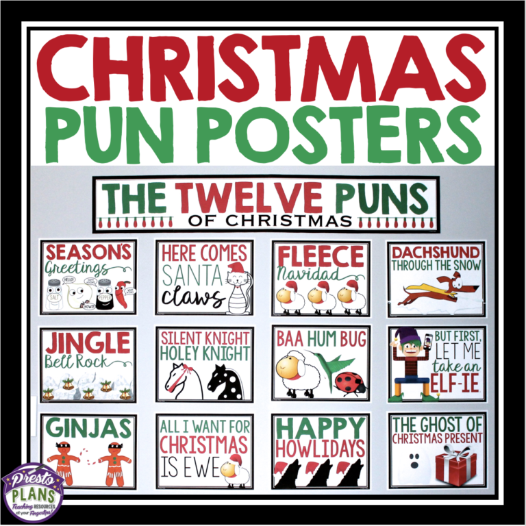 CHRISTMAS PUN POSTERS