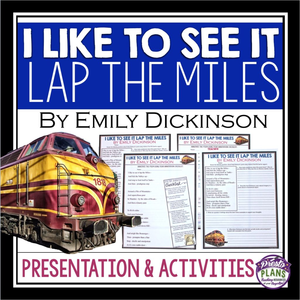 I Like To See It Lap The Miles By Emily Dickinson