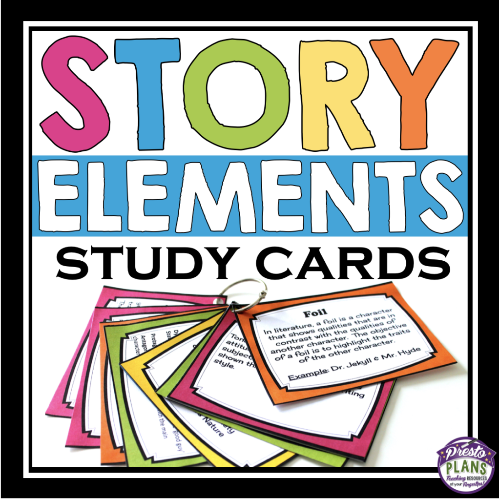 story-elements-review-cards-quiz-prestoplanners