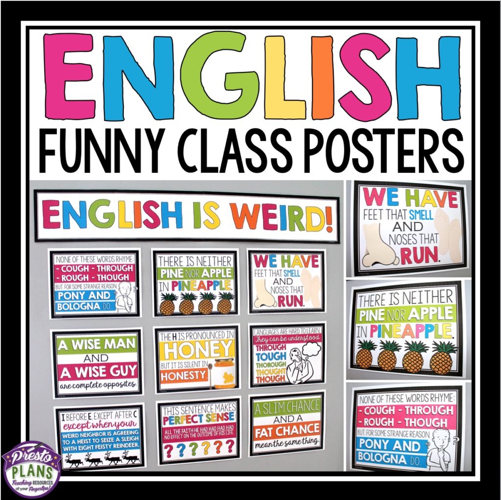 Buy English Is Weird Poster English Teacher Classroom - vrogue.co