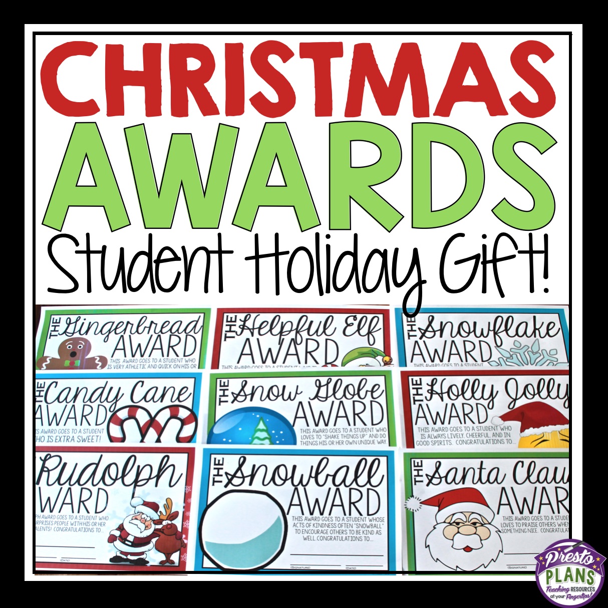 CHRISTMAS AWARDS GIFT Prestoplanners
