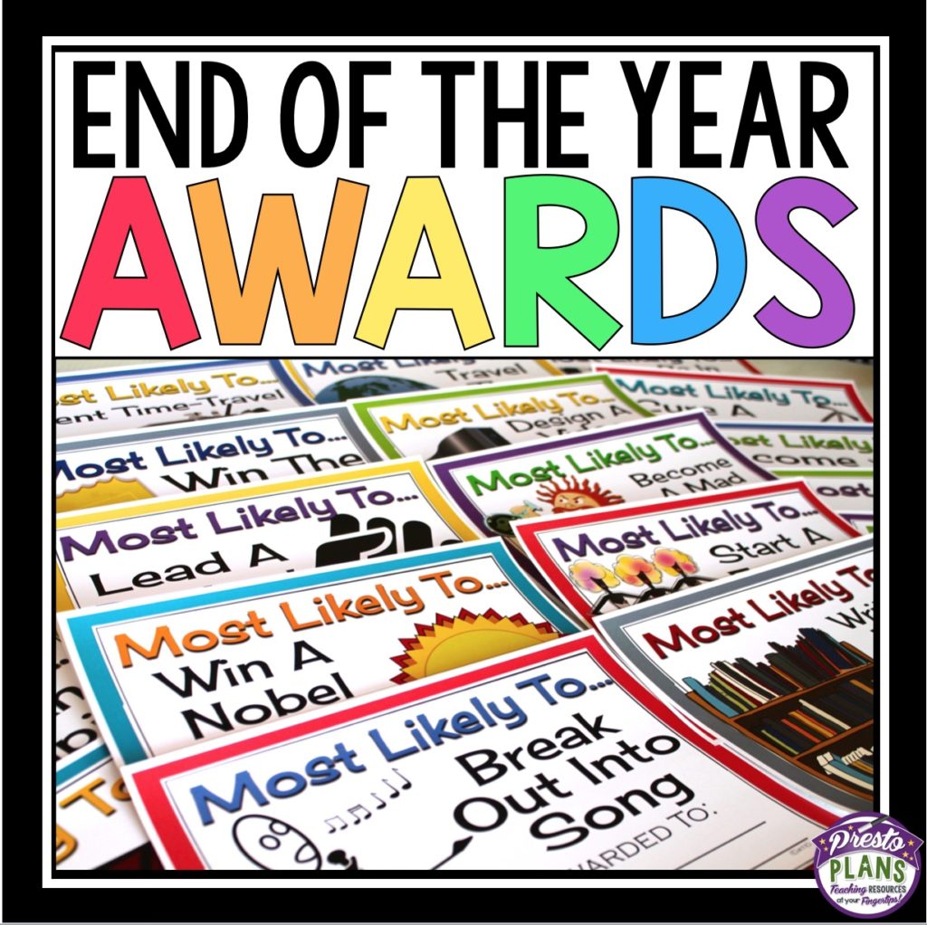 END OF THE YEAR MOST LIKELY TO AWARDS VOL 1 - prestoplanners.com