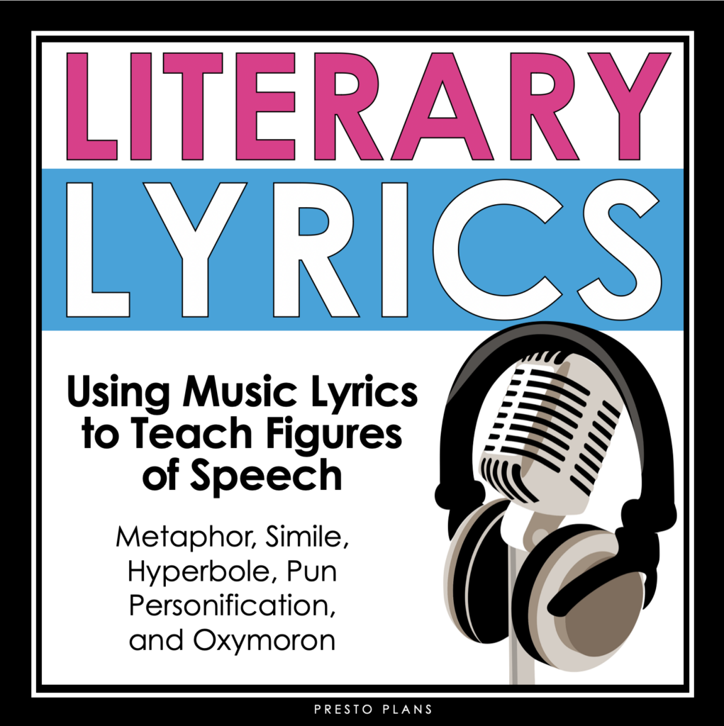 figurative language song assignment