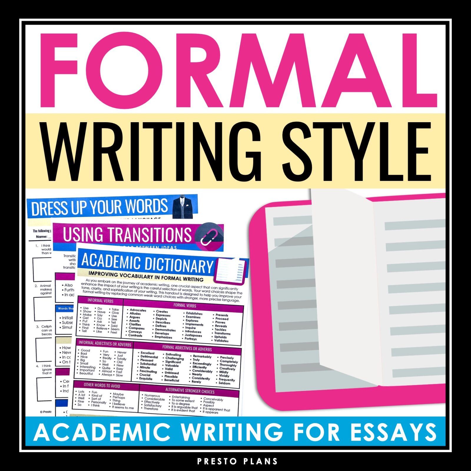 Formal Writing Style - Academic Essay Writing Presentation, Handouts ...