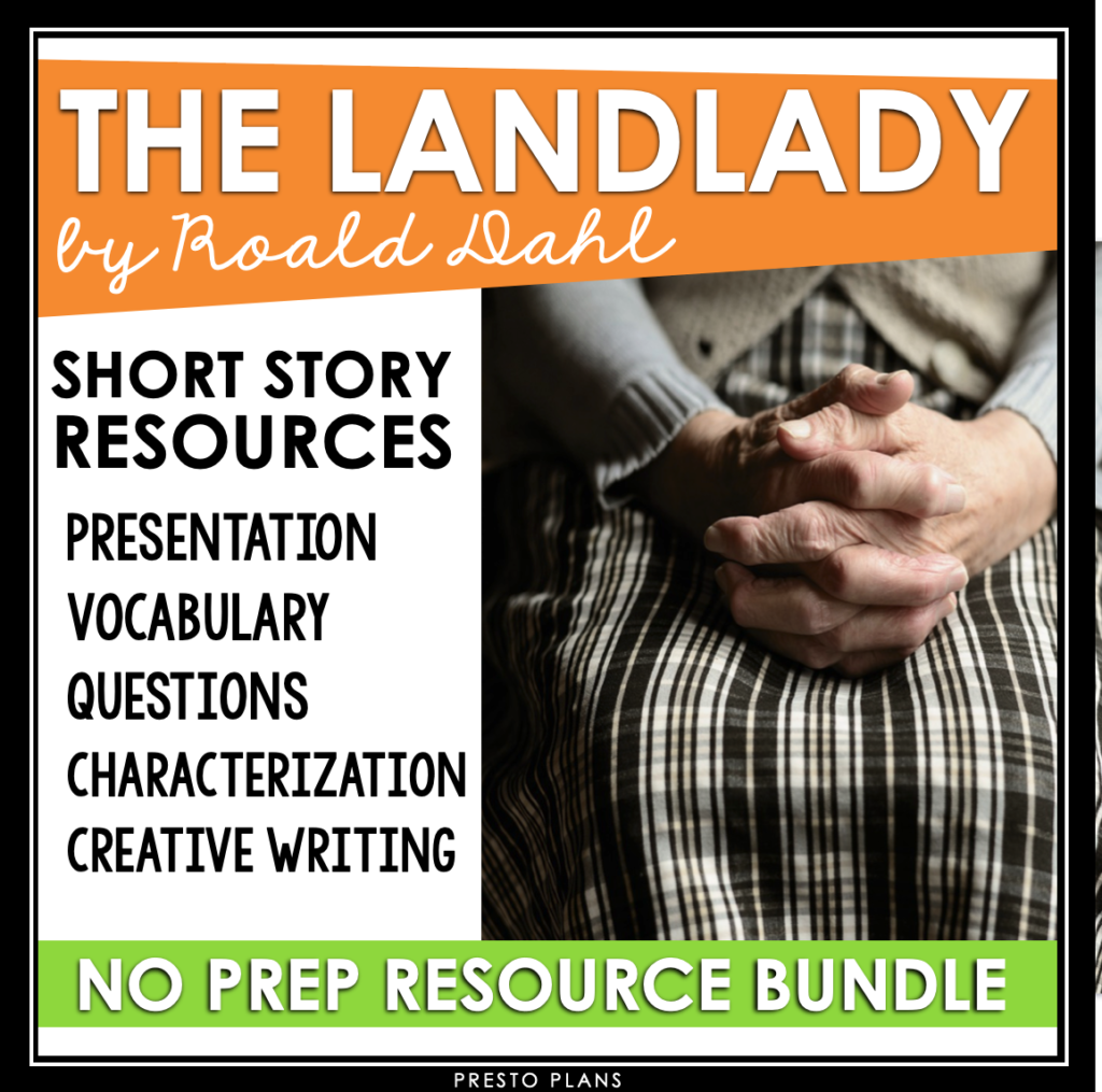 THE LANDLADY BY ROALD DAHL - Prestoplanners.com