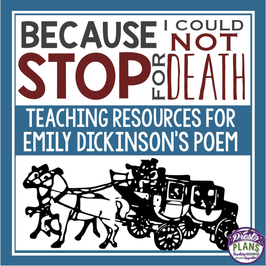 Because i could not stop for death by emily dickinson prestoplanners