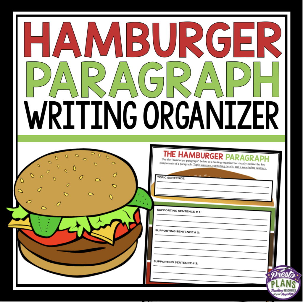 how to write a paragraph using the hamburger method