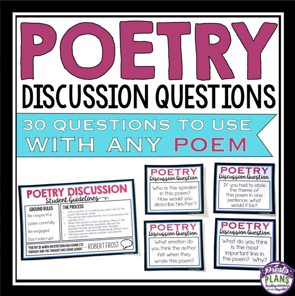 POETRY DISCUSSION QUESTIONS