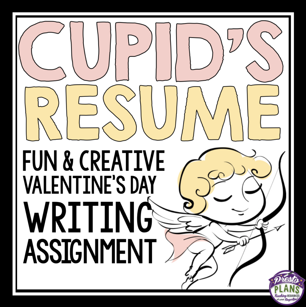VALENTINE'S DAY CUPID'S RESUME  prestoplanners.com
