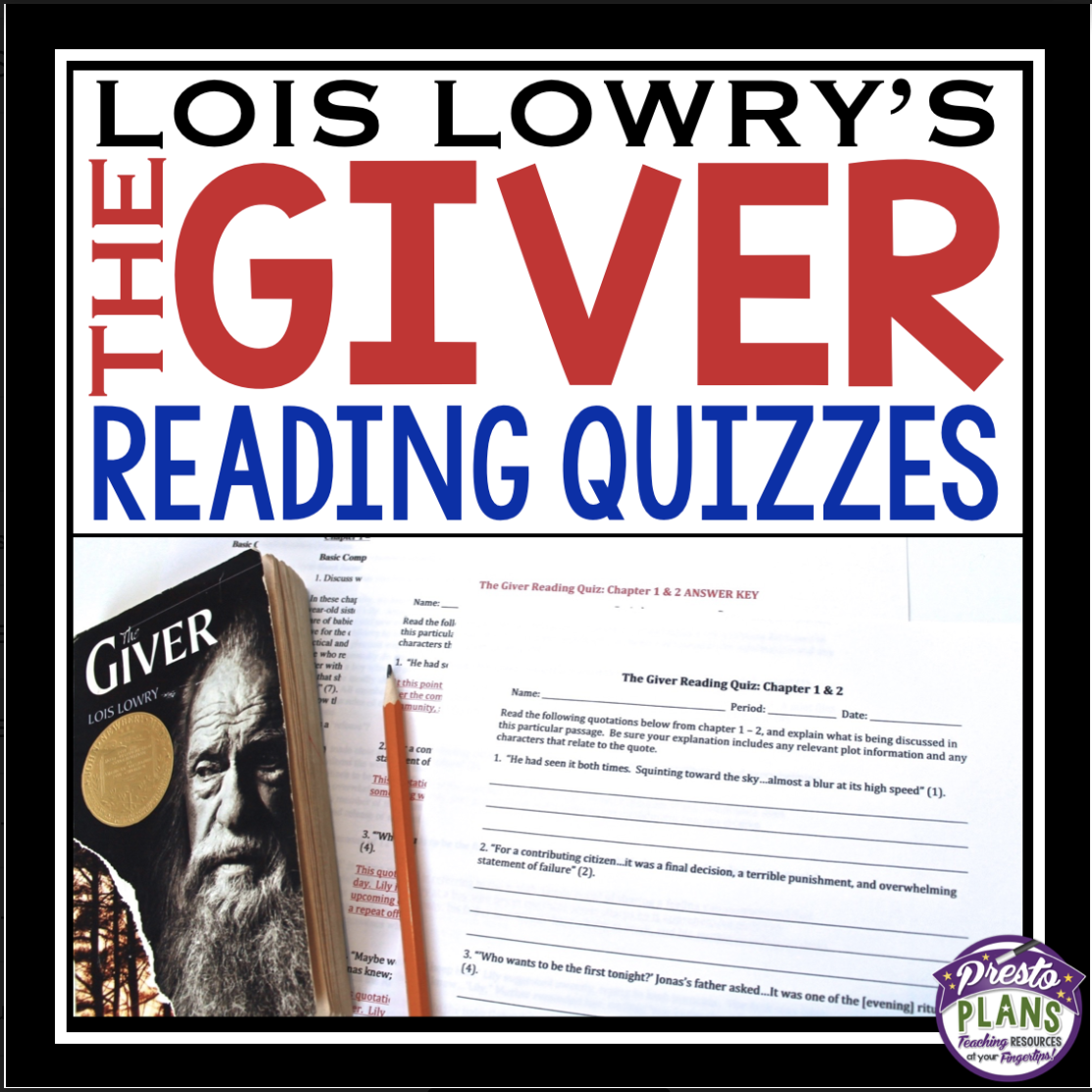 giver reading quizzes