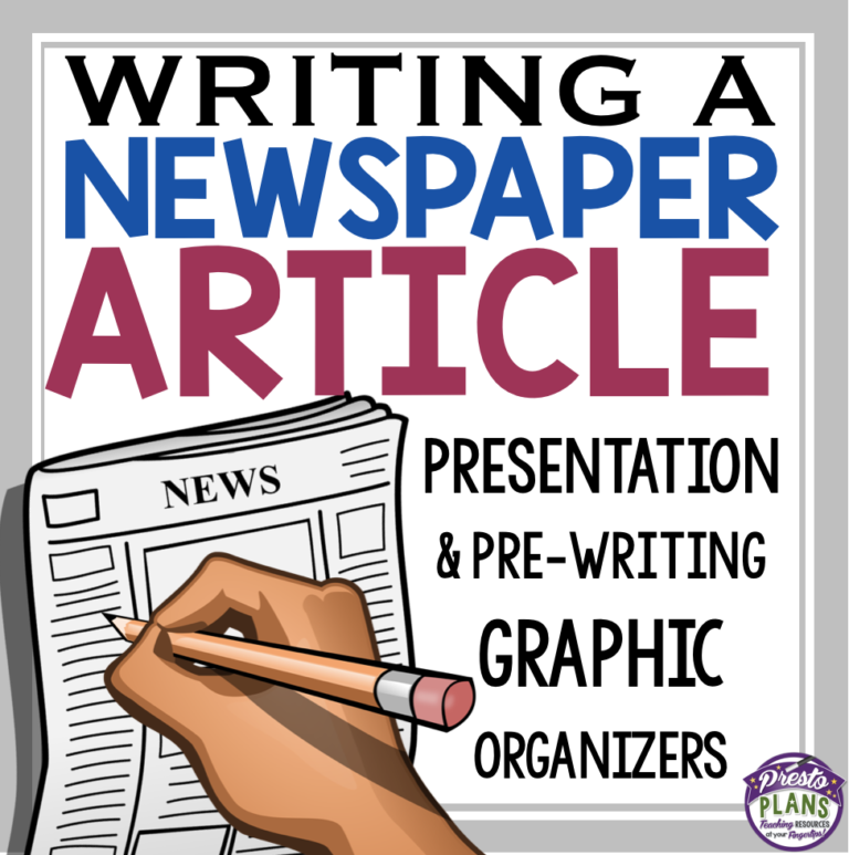 news paper article writing