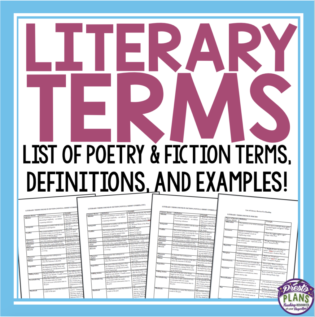 literary terms synthesis