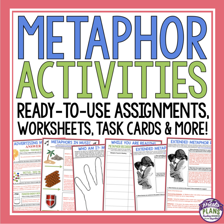 METAPHOR ACTIVITIES