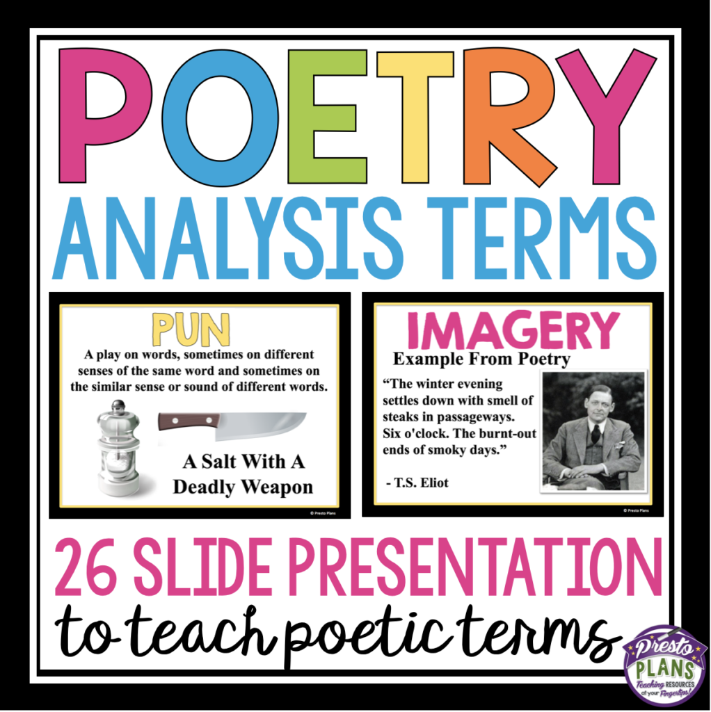 POETRY TERMS FIGURATIVE LANGUAGE PRESENTATION