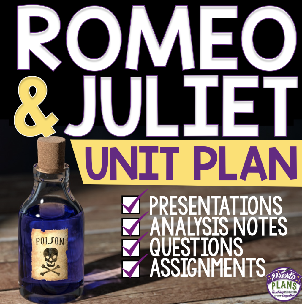 Romeo And Juliet Unit Plan Prestoplanners Romeo And Juliet Unit Plan Prestoplanners