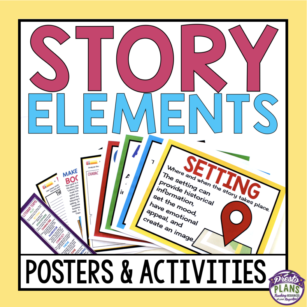 story-elements-posters-activities-prestoplanners