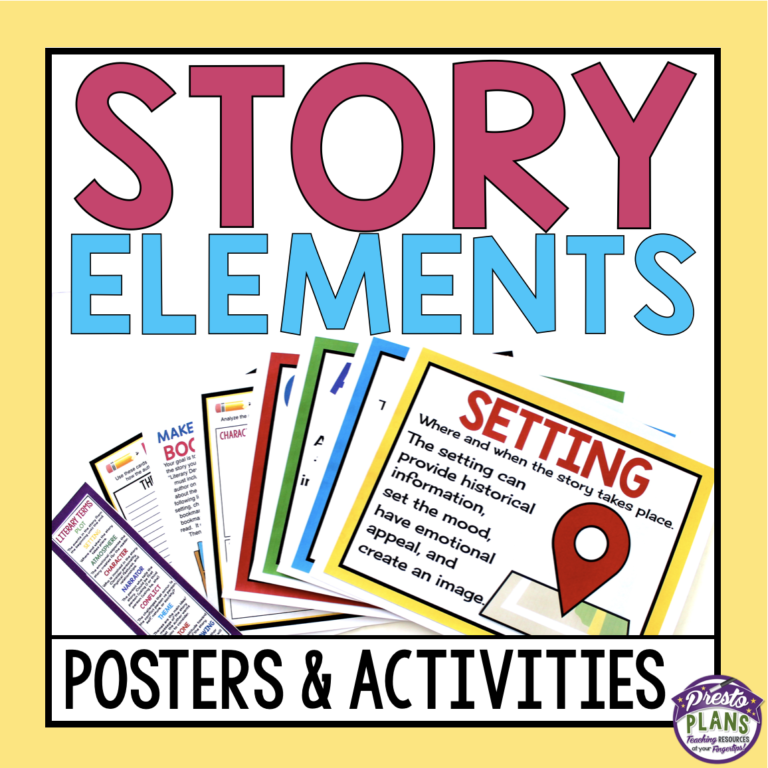 STORY ELEMENTS POSTERS & ACTIVITIES - prestoplanners.com