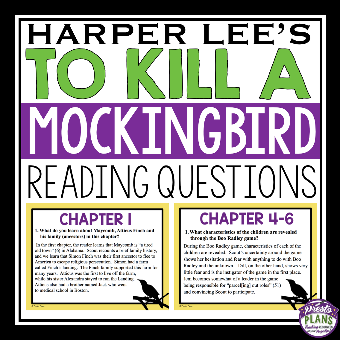to kill a mockingbird questions