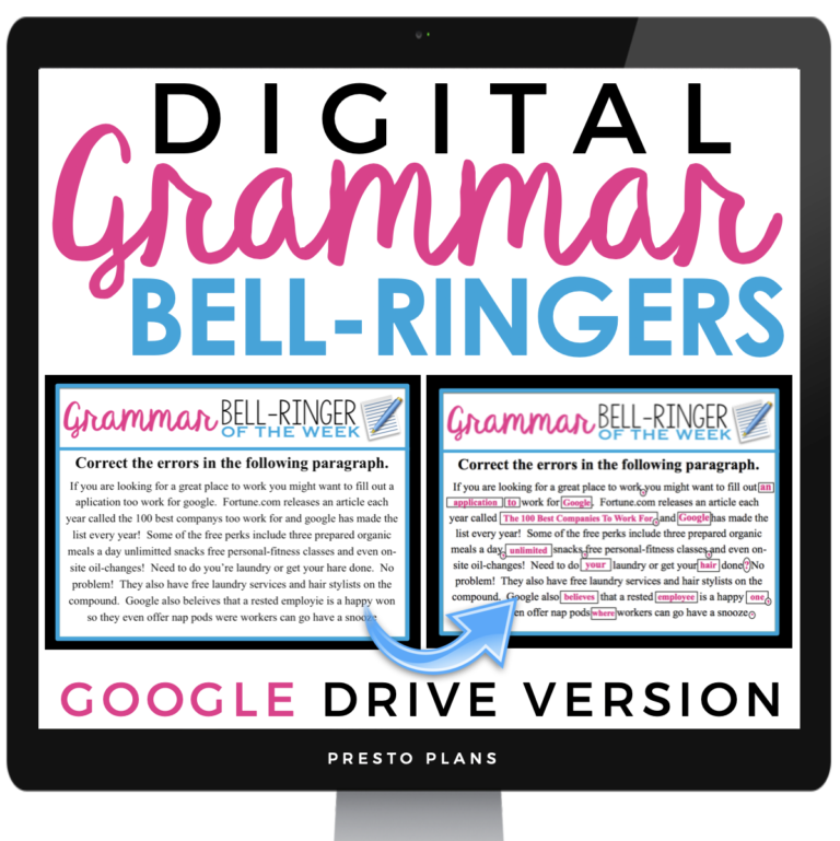 DIGITAL GRAMMAR BELL RINGERS
