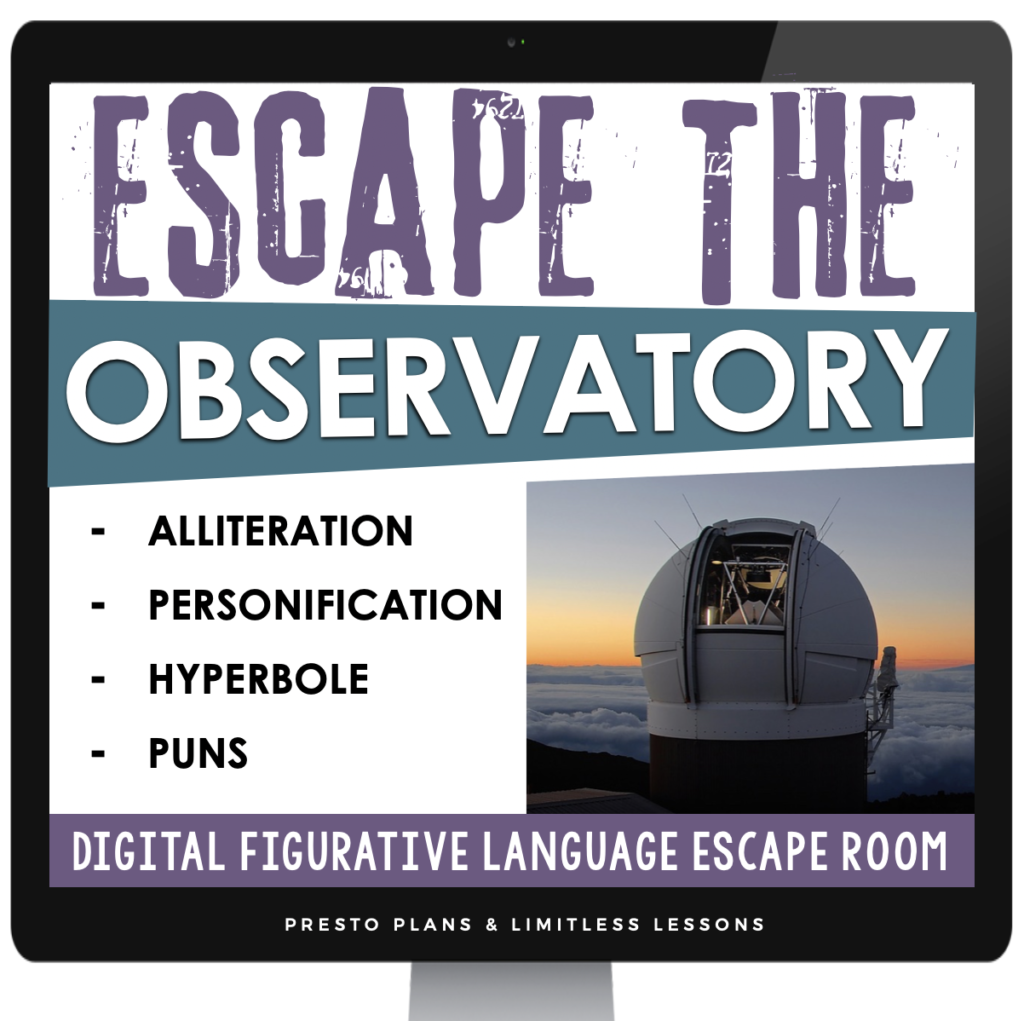DIGITAL FIGURATIVE LANGUAGE ESCAPE ROOM BELL RINGERS (OBSERVATORY