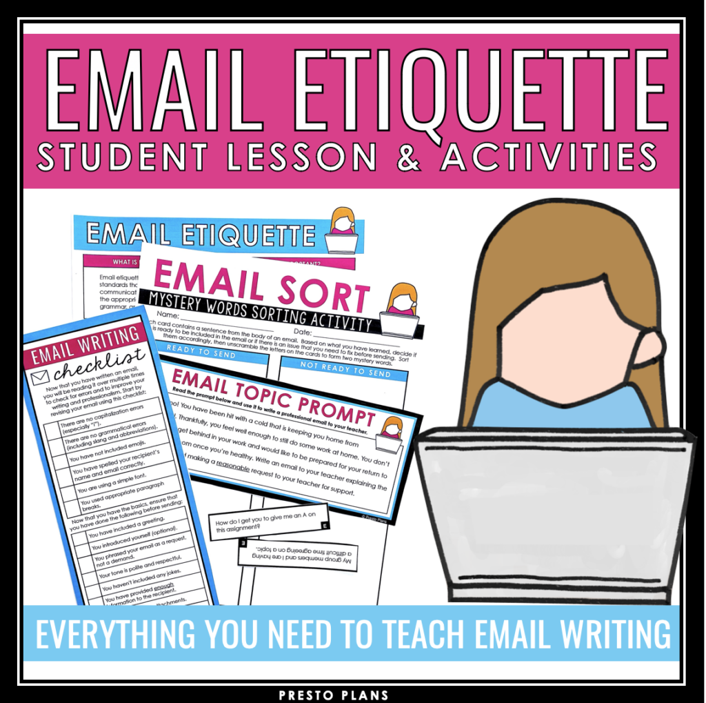 Email Etiquette - How to Write an Email Lesson, Activities, and ...