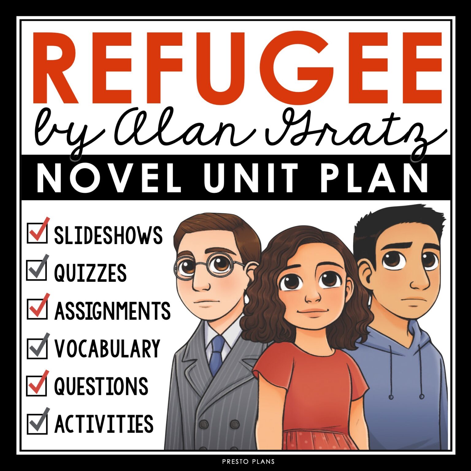 Refugee By Alan Gratz Unit Plan Novel Study Reading Unit